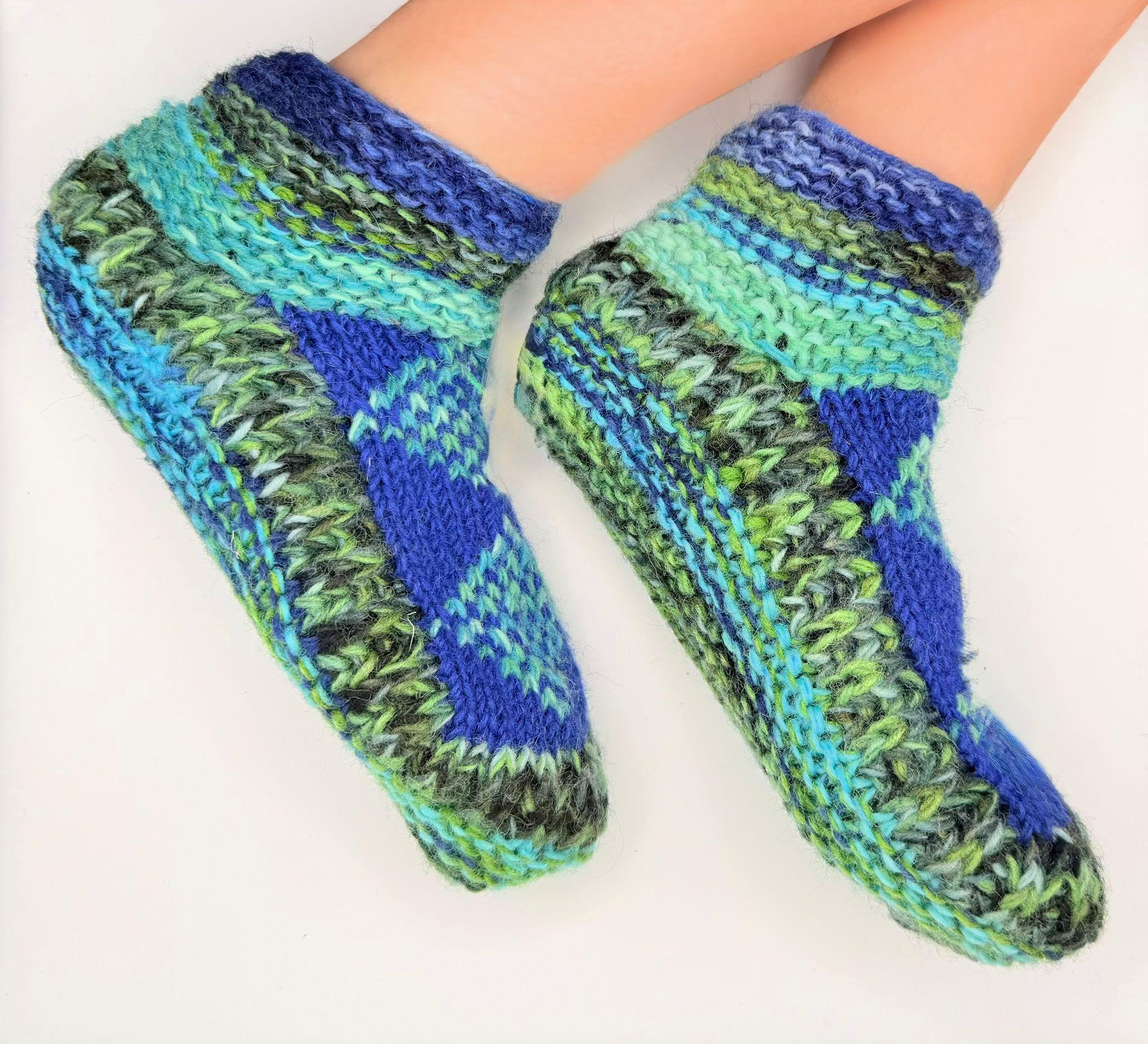 Socks Gift Hand Knitted Sherpa Wool - Image 6