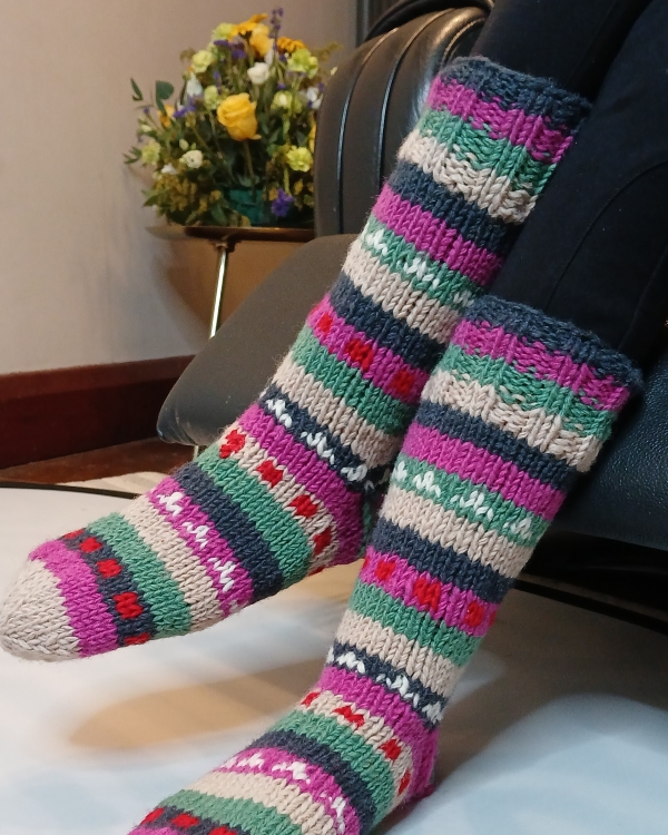 Hand-Knitted Himalayan Wool Socks